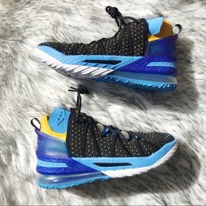 Nike Lebron 18 XVIII Lakers Heritage Black Blue Gold MPLS Retro